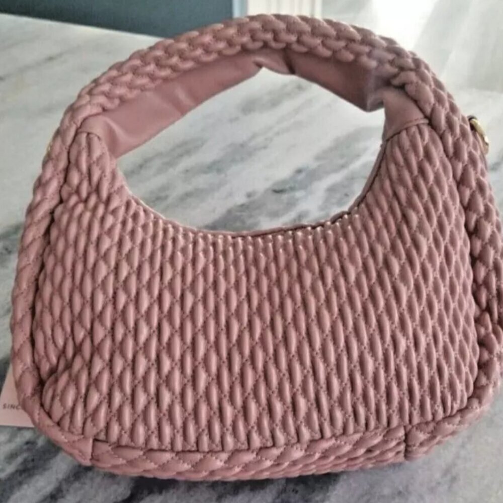 Sincerely Jules Women Peach Shoulder Purse with Adjustable Straps - Picture 4 of 4
